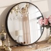 Apmir  Round High Quality Aluminum Alloy Framed French Cleat Mounted Wall Decor Bathroom Vanity Mirror - 4 of 4