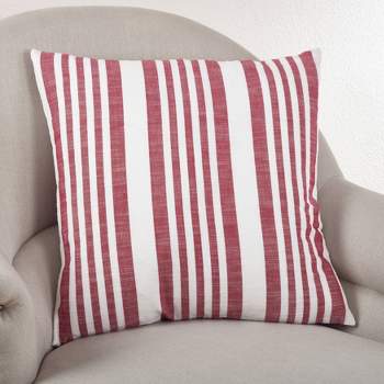 20x20 Oversize Sleek Striped Woven Down Filled Square Throw Pillow - Saro  Lifestyle