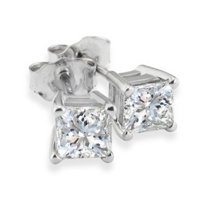 Pompeii3 7/8ct Diamond Studs 14K White Gold - 1 of 2