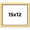PosterPalooza | Simple Gold Picture Frame - UV Acrylic, Backing Board, Hanging Hardware Included - 2 of 4