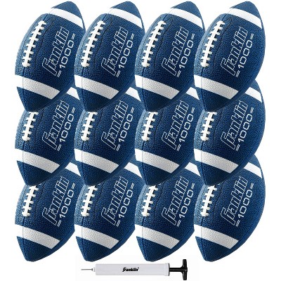 Franklin Sports 100 Series Junior Rubber Football - Blue/white Stripe :  Target