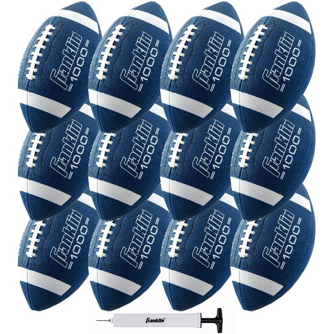 Franklin Sports Grip-rite 100 Deflated Rubber Junior Football With Pump 6pk  - Brown : Target