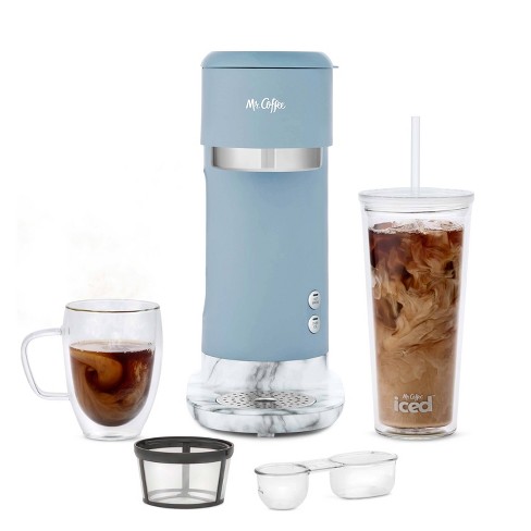 Mr. Coffee Single Serve Latte + Iced + Hot Coffee Maker & Milk Frother