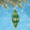 Cody Foster 4.5 Inch Midcentury Diamonds Small Christmas Tree Ornament , Christmas Decor Waffle Honeycomb Drop (1PC) - 2 of 4