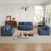 141 Inch Sectional Sofa,Upholstered Sofa Free-combined Sofa Couch with Two Chaise Lounge and Five Back Pillows In Living Room-Maison Boucle - 2 of 4
