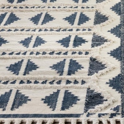 navy blue and white