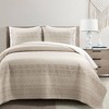 Lush Décor 3pc Hygge Geo Reversible Cotton Quilt & Sham Set - image 2 of 4