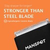 MANSPOT Manscape Body Trimmer for Men, with 4 Guard,Replaceable Ceramic Blade Heads,Waterproof, Black - 3 of 4