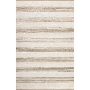 Nuloom Ren Striped Jute Area Rug, 5' x 8', Natural - 1 of 4