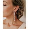 Crystal Chandelier Wedding Earrings: Cubic Zirconia Drop Earrings for Bride & Prom - 2 of 4