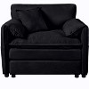 Kumasinova 41.73" Modern Sofa Chair,Modern Modular Chenille Armchair with Deep Seat,Toss Pillow,Iron Frame,Couch for Living Room,Bedroom,Apartment - 2 of 4