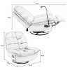 Adjustable Reclining Sofa Chair With Phone Holder, Oversized Swivel Recliners Couch,Velvet Reading Chair for Living Room or Bedroom-Maison Boucle - 4 of 4