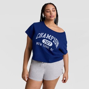 Champion Women's Short Sleeve Arena Off the Shoulder T-Shirt