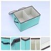 REGALWOVEN Fabric Collapsible Reinforced Versatile Storage Bin with Lid and Handle 16.5*12*10in - 2 of 4