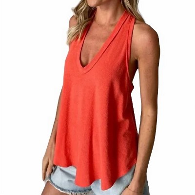 Women's Crepe Hacci Racerback Top - SIX/FIFTY