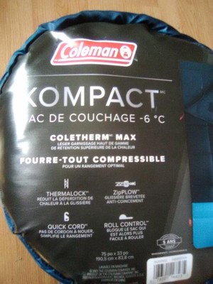 Coleman Kompact Sleeping Bag 20D Rect Space C001