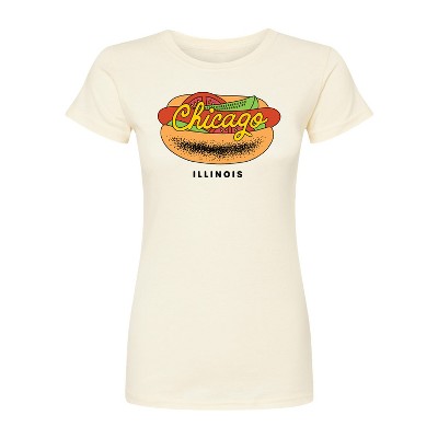 Women's - Instant Message - Chicago Dog Fitted Graphic T-Shirt