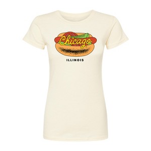 Women's - Instant Message - Chicago Dog Fitted Graphic T-Shirt - 1 of 3