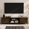 WyndenHall 72" Portland Low TV Stand for TVs up to 80" Mahogany Brown - 3 of 4