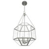 Hunter Fans 13.25" Indria Pendant Light Brushed Nickel Ceiling Fixture Dimmable 3-Bulb Design for Indoor Spaces - 3 of 4