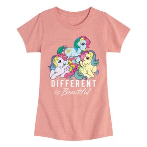 Girls' - My Little Pony - Different Is Beautful Fitted Short Sleeve Graphic T-Shirt - 1 of 4