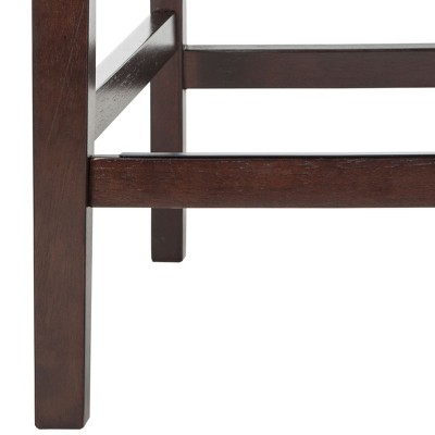 Norah Beige Wood and Metal Counter Stools, Set of 2