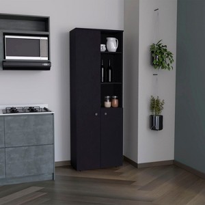 NicBex Storage Buffet Cabinet 67" Modern Freestanding Kitchen Pantry Sideboard Cabinet with 2 Doors and 5-tier Storage Shelve - 1 of 4