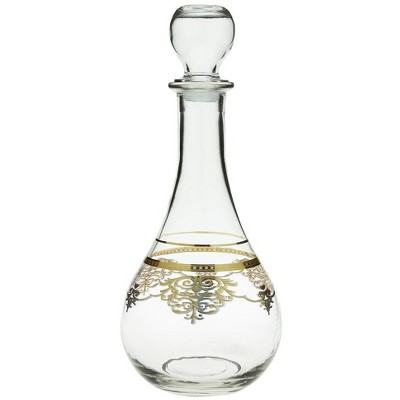 Classic Touch Decanter with Rich Gold Design