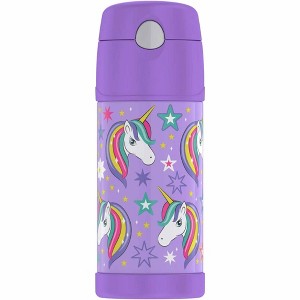 Thermos 12oz FUNtainer® Water Bottle - Sparkle Unicorn - 1 of 2