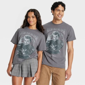Latino Heritage Month Adult Short Sleeve Walter Mercado Graphic T-Shirt - Charcoal Gray - 1 of 3