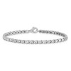 Black Bow Jewelry .5 Carat Hugs and Kisses Diamond Tennis Bracelet in Silver - 7 Inch - 3 of 4