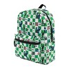 Minecraft Checkered Creeper Print 16” Youth Backpack - 2 of 4