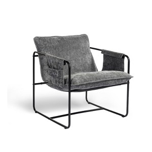 UNISOAR Modern Accent Chair Comfortable Living Room Chairs with Armrests - 1 of 4