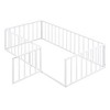Sapphtopaz Floor Bed for Kids with Sturdy Safety Fence and Door, Metal Floor Bed Frame for Children's Playroom, Bedroom, Nursery - 4 of 4