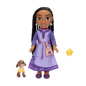 Disney 14'' Wish Singing Asha with Valentino & Star Large Doll - 1 of 4