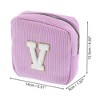 Unique Bargains Letter V Pattern Makeup Bag 1 Pc - 2 of 4