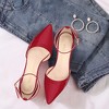 Allegra K Women's Pointed Toe Ankle Strap Stiletto Dress Heels Pumps - 3 of 4