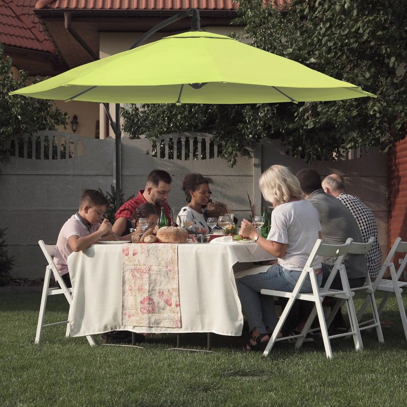 Nature Spring Offset Patio Umbrella - 10' Lime Green, 2 of 6