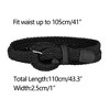 INSPIRE CHIC Women's PU Leather Braided Skinny Pin Buckle Waist Belt - 3 of 4