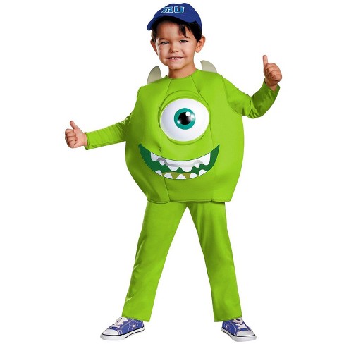 Monsters Inc Monster's University Mike Deluxe Toddler Costume, Small ...