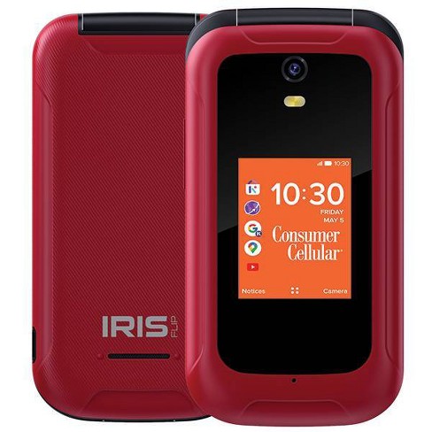 Consumer Cellular Iris Flip (8gb) - Red : Target
