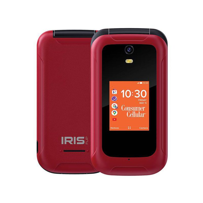 Consumer Cellular Iris Flip (8GB) - Red, 1 of 16