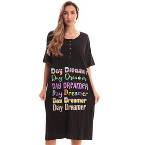 Just Love Short Sleeve Nightgown Sleep Dress for Women - 1 of 3
