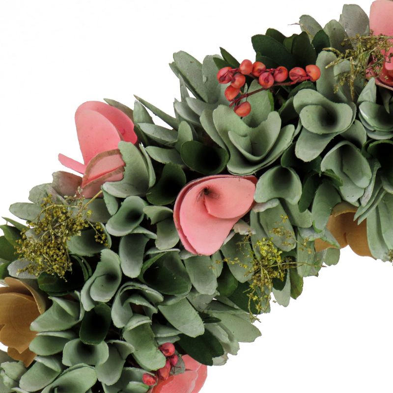 18" Artificial Floral Spring Wreath Pastel - National Tree Company, 3 of 4