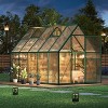 Coucheta 6x9ft Aluminum-Framed Greenhouse Collection - Polycarbonate Walk-in with Roof Vent & Lockable Door, Multiple Colors - 2 of 4