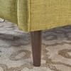 Upholstered Mid-Century Modern Recliner with Thicker Seat Cushion and Wooden Legs - 3 of 4
