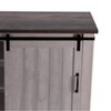 TV Stand for TVs up to 52" Saw Cut Off White - Home Essentials: Entertainment Center with Storage, Cable Management - 3 of 4