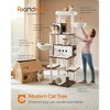 Feandrea Cat Tree, 77.5-Inch Tall Modern Cat Tower, Multi-Level Cat Condo for Indoor Cats - image 2 of 4