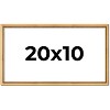 PosterPalooza | Panoramic Classic Modern Gold Frame - UV Acrylic, Foam Board Backing, Hanging Hardware - 2 of 4
