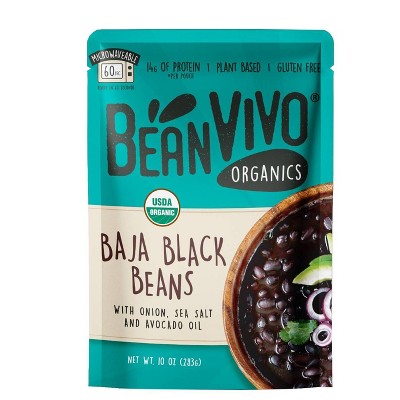 BeanVIVO Organic Baja Black Beans - 10oz